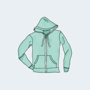 Hoodie with Zipper - edited by mcp
